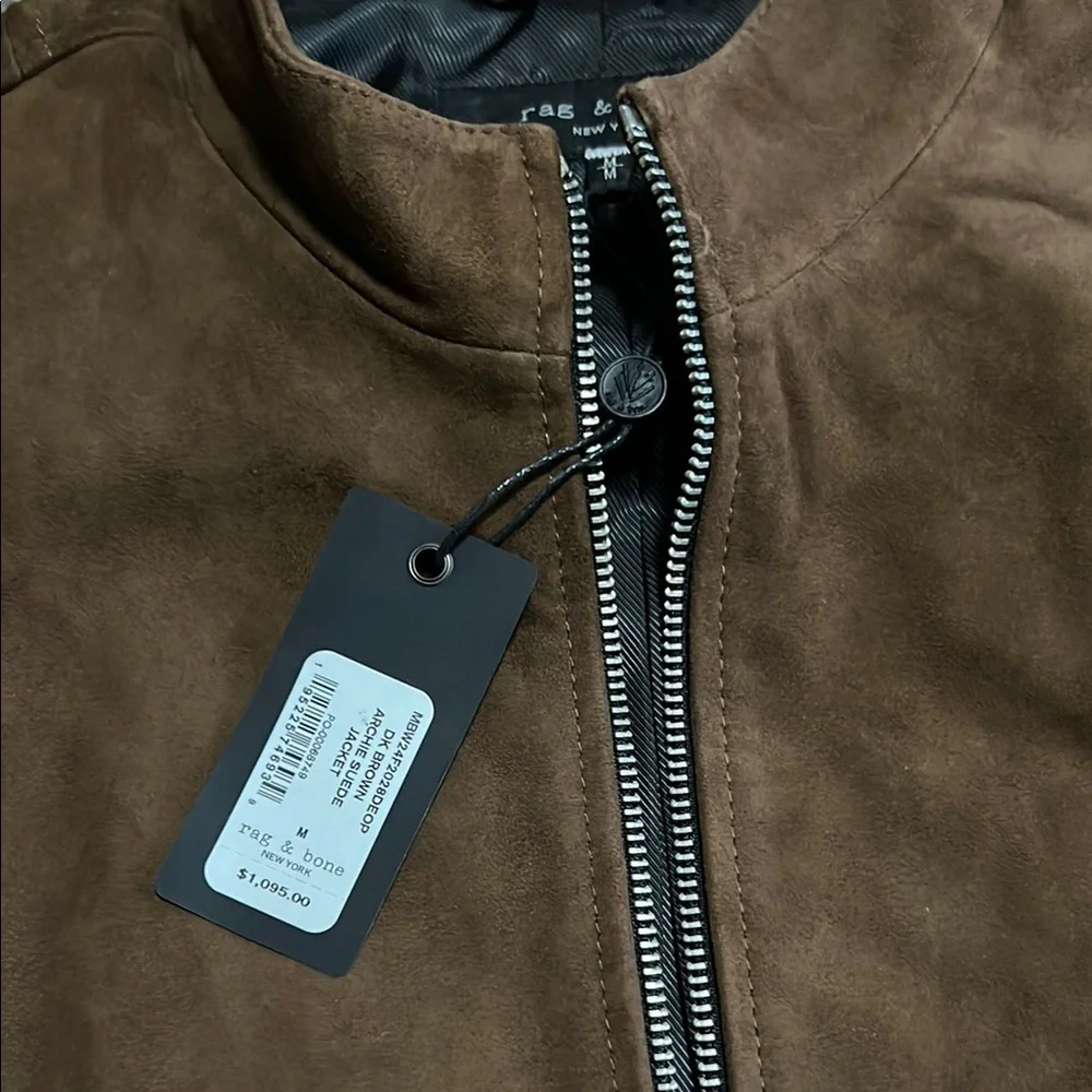 rag & bone Archie Suede Jacket NWT - Picture 3 of 6